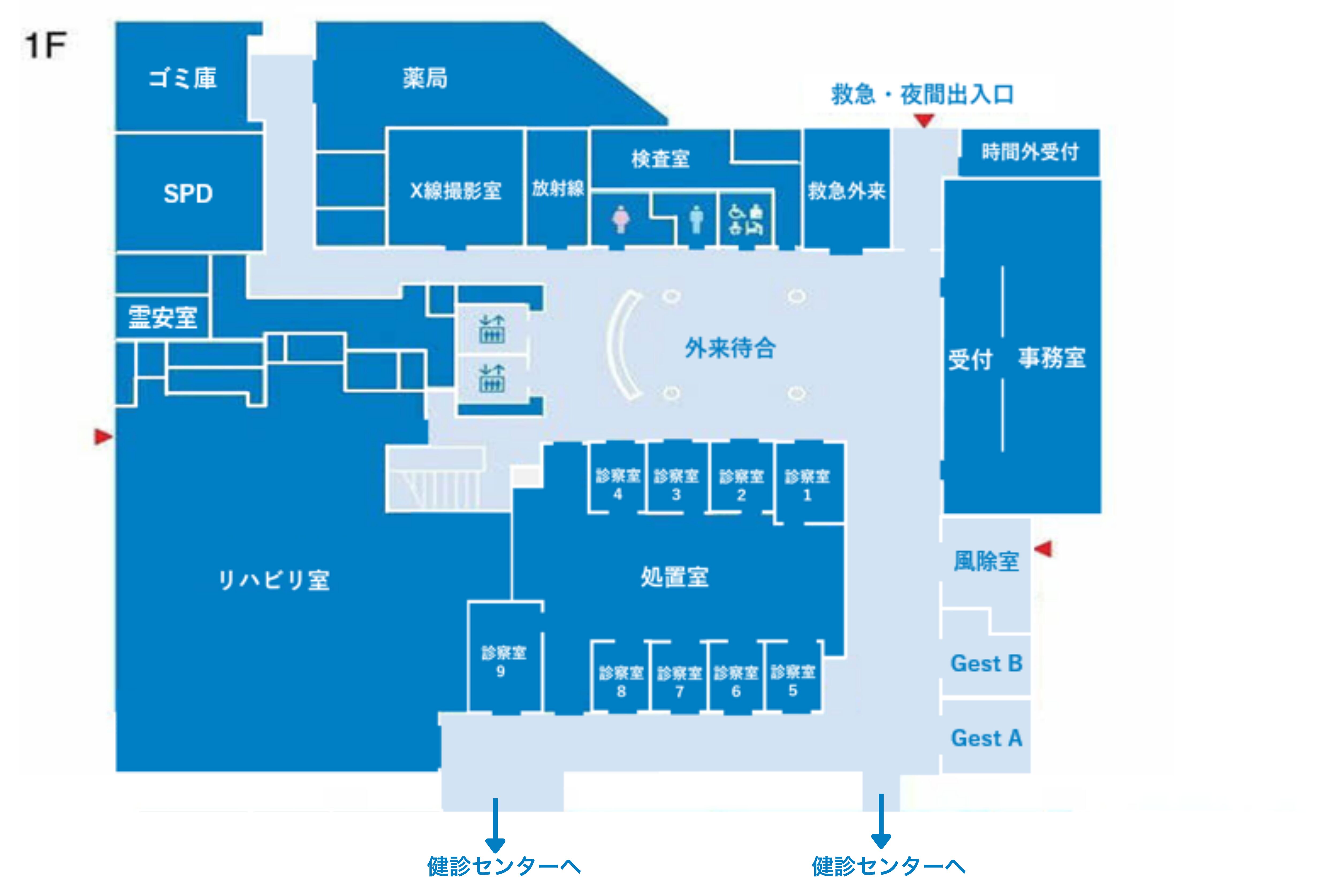 院内マップ 1階